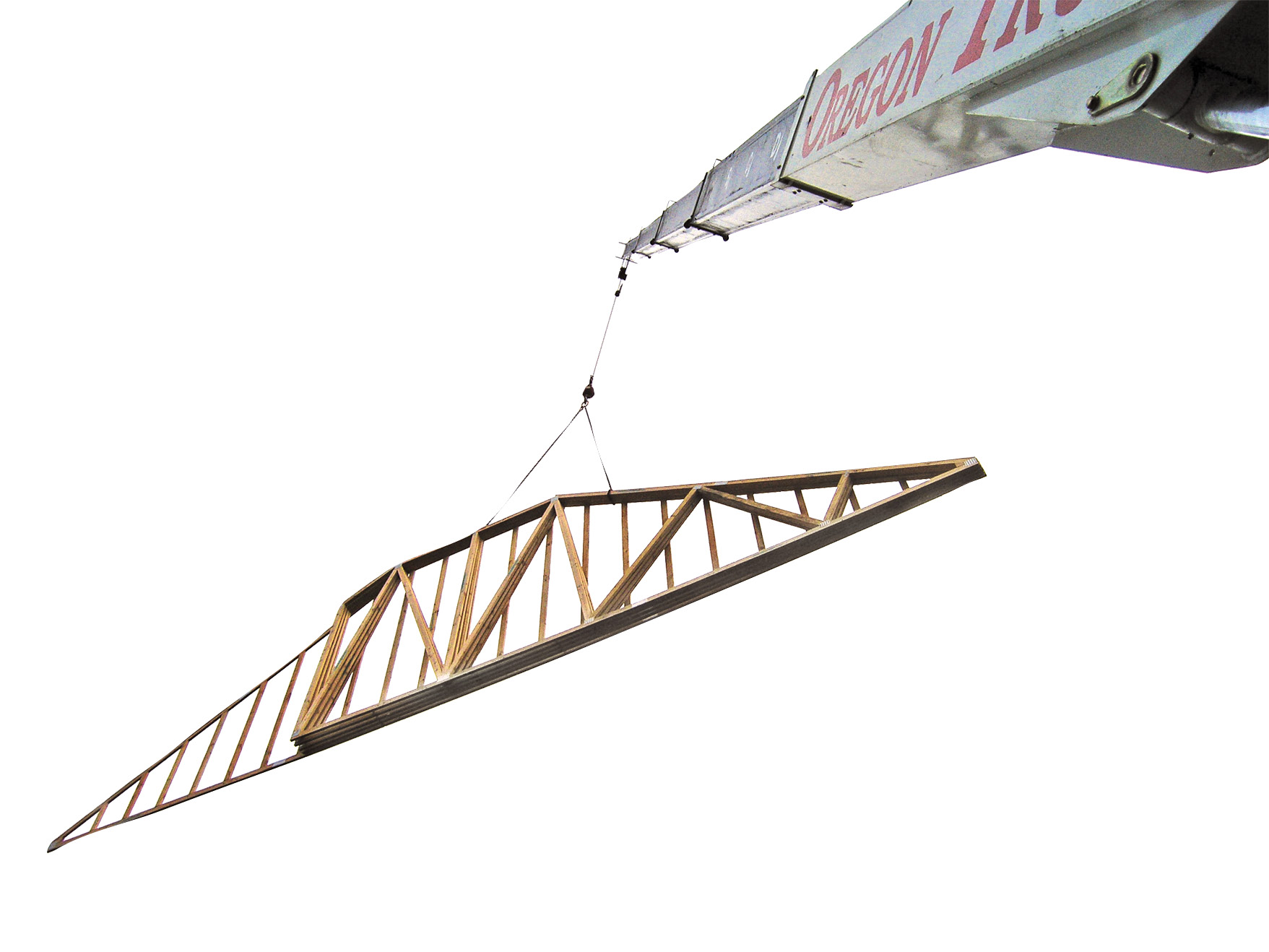How to safely hoist long-span trusses