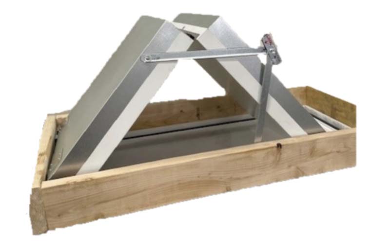 Booth 851: AJ Manufacturing bi-fold access door.